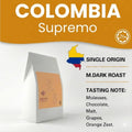 JPRESSO Colombia Supremo I Arabica Coffee Bean | Medium Dark Roast | Freshly Roasted