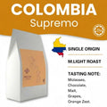 JPRESSO Colombia Supremo Arabica Coffee Beans I Single Origin I Medium-Light | Freshly Roasted
