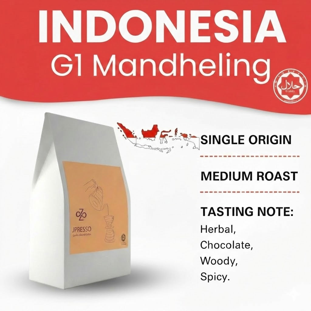JPRESSO Mandheling G1 I Arabica Coffee Beans 🌿 Medium Roast | Freshly Roasted